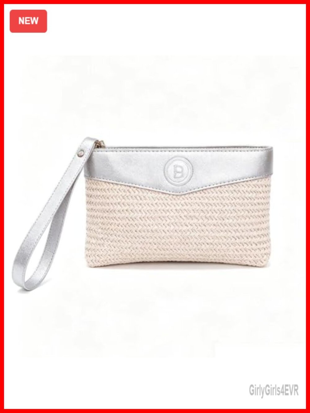 Straw Clutch Purse Woven Saddle Boho Beach Zip Wallet Handbag